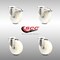 Service Caster 4 Inch 316SS Nylon Wheel Swivel Bolt Hole Caster Set with 2 Lock Brake SCC SCC-SS316BHTTL20S414-NYS-2-S-2 - alternate 5